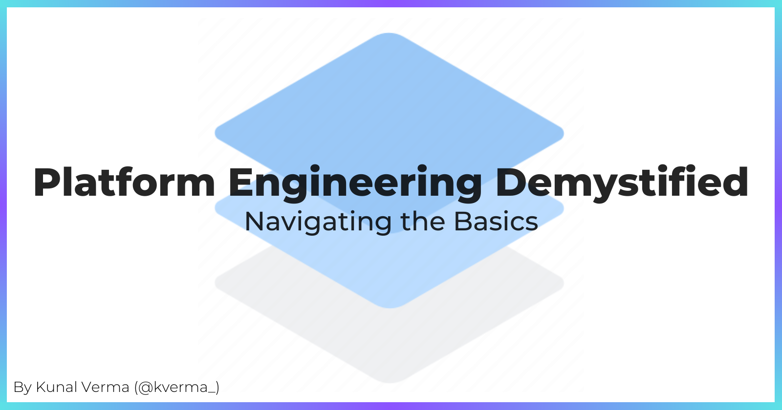 Cover for Platform Engineering Demystified - Navigating the Basics